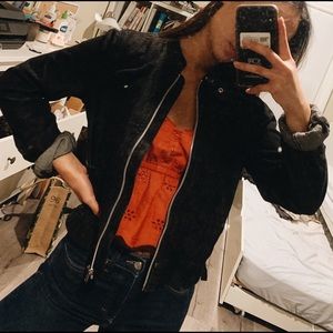 Gap denim moto jacket